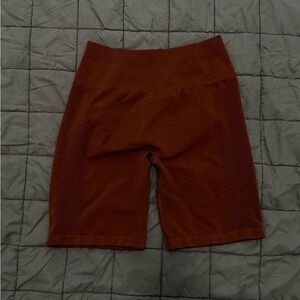 Alphalete Amplify Maroon Biker Shorts